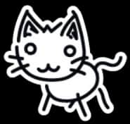 2D Kitty Sticker — item image