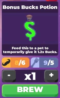 Bonus Bucks Potion — item image