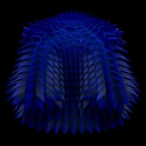 Blue Spikey Coat — item image