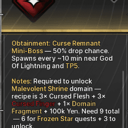 Cursed Flesh — item image