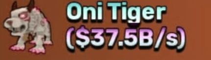 Oni Tiger — item image
