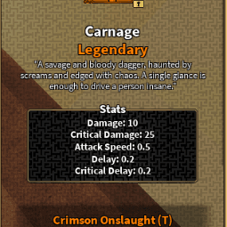 Carnage Legendary — item image
