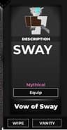 Vow of Sway — item image