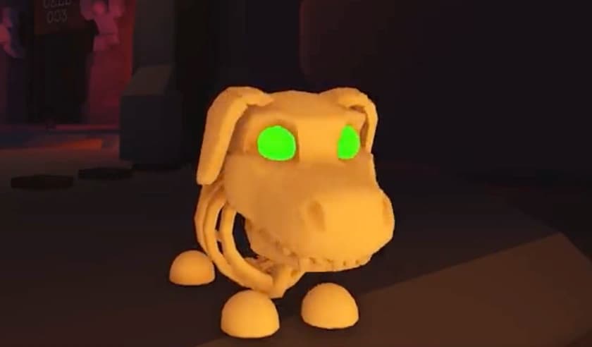 Halloween White Skeleton Dog — item image