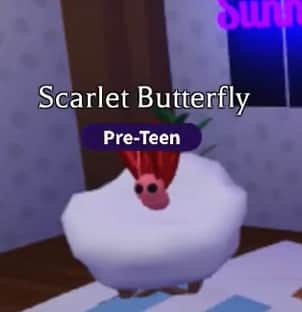 Neon Scarlet Butterfly — item image
