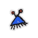 Blue Triangle Critter — item image