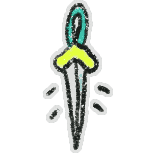 Cyan Hilted Sword — item image