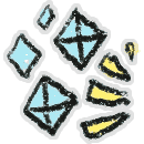 Left Shining Diamond Fleuron — item image