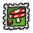 Mushroom Field Stamp — item image