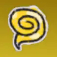 Right Gold Swirl Fleuron — item image