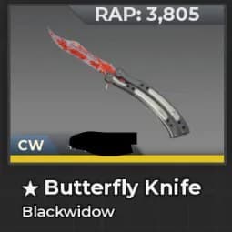 Butterfly Knife | Blackwidow — item image