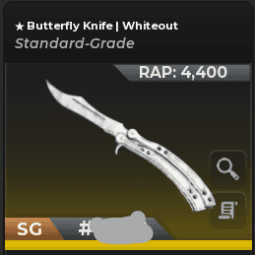 Butterfly Knife | Whiteout — item image