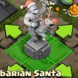 Barbarian Santa Statue — item image