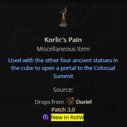 Korlic's Pain — item image