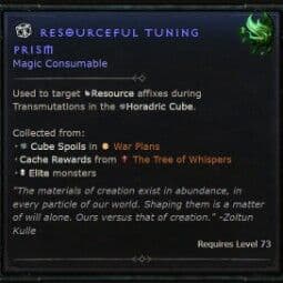Resourceful Tuning Prism — item image