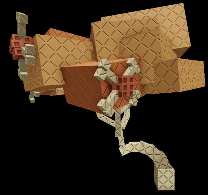 Rainbow Frozen Shocked Bone Blossom — item image