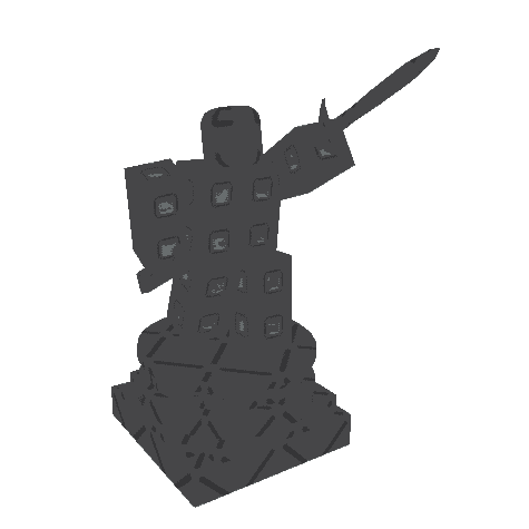 Cobblestone Hero Statue — item image