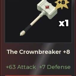Forbidden Crownbreaker +8 — item image