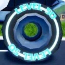 Blue 50 Tire Sticker — item image