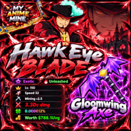 Hawk Eye Blade Unleashed Lvl 150 - Gloomwing Axe — item image