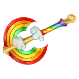 Rainbow Cloud Axe — item image