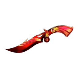 Red & Gold Mermaid Knife — item image