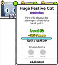 Huge Festive Cat — item image