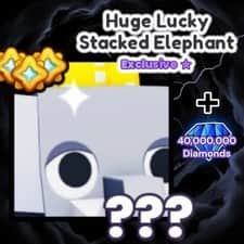 Huge Lucky Stacked Elephant — item image