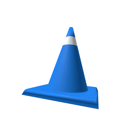 Blue Traffic Cone — item image