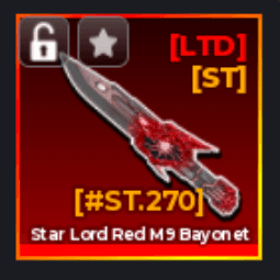 Starlord Red M9 Bayonet — item image