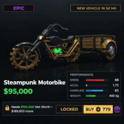 Steampunk Motorbike — item image