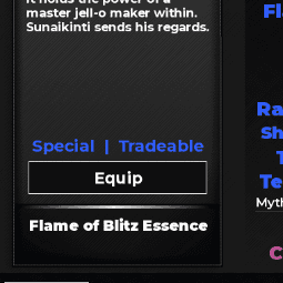 Flame of Blitz Essence — item image