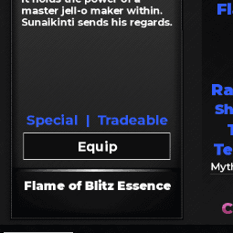 Flame of Blitz Essence — item image