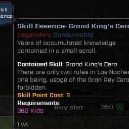Grand King's Cero — item image